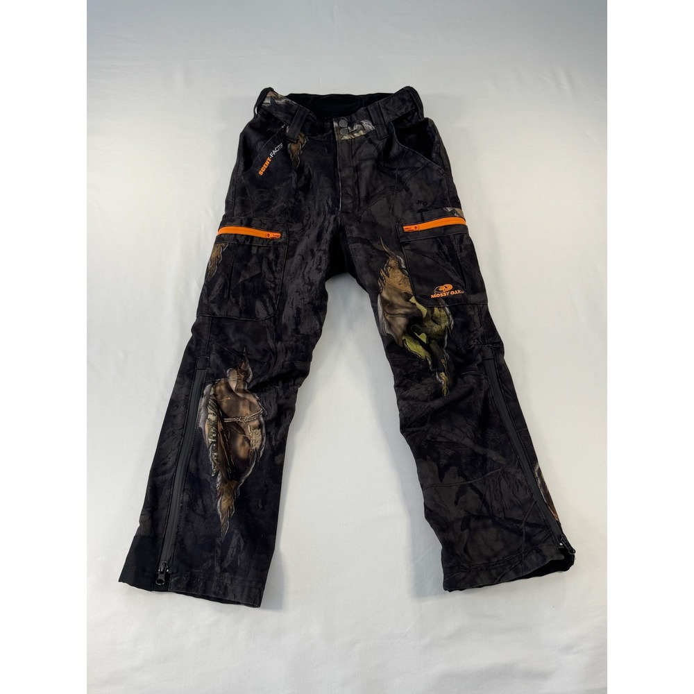 Mossy Oak Eclipse Camo Hunting Pants Scent-Factor Orange Zip Mens Medium WP672